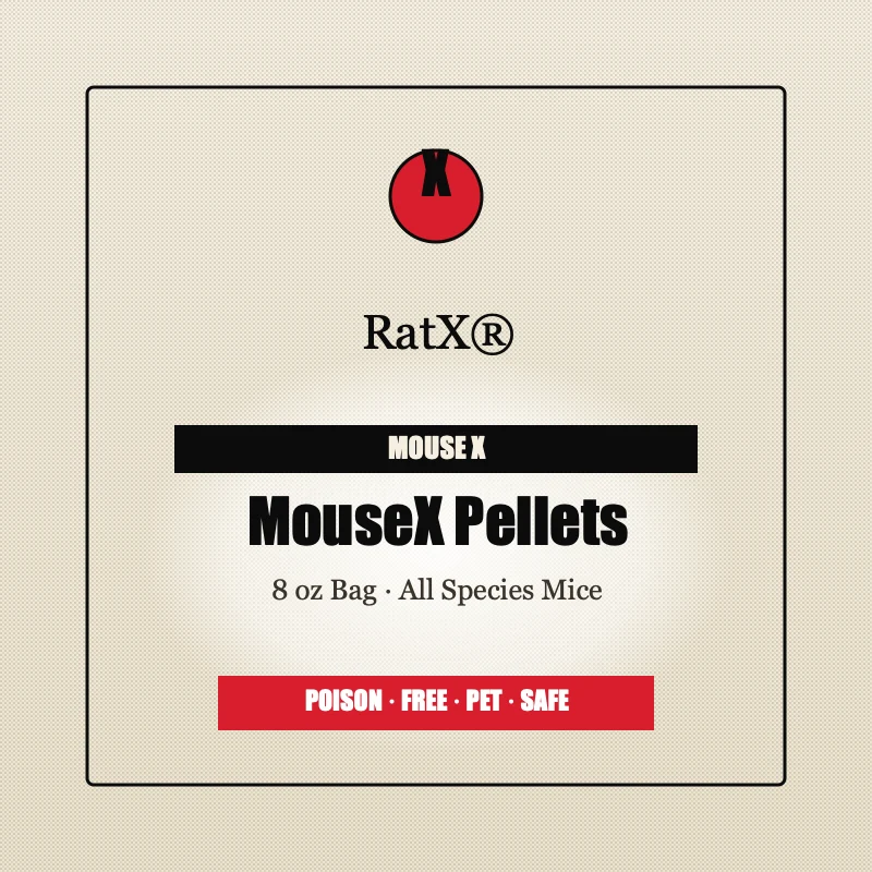 EcoClear Products MouseX Pellets, 8 oz bag — non-toxic mouse killer pellets